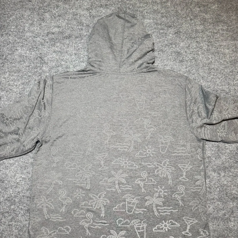 Chubbies Performance Hoodie Reflective‎ Cocktails Flamingo Palm Trees Men 2XL